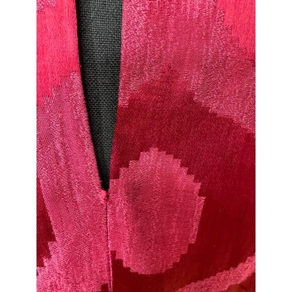 Isabelle Marant Tonal Knotted Blouse in Wine Red Size 36 Short Sleeve Viscose - Picture 6 of 6